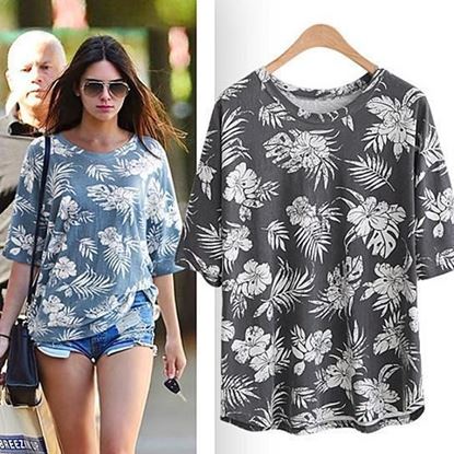 Picture of Hibiscus Garden Tropical Top In 3 Colors