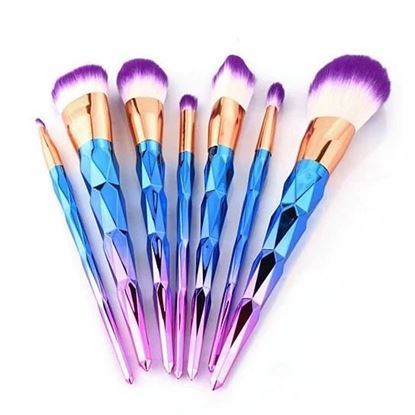 Picture of Unicorn Exotic Beauty Enhancer Cosmetic Brush Set Of 7