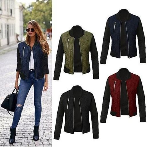 Picture of Chic Babe Bomber Jacket In Quilted Satin