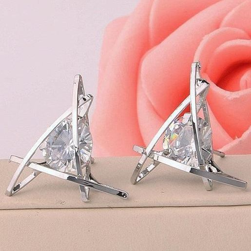 Picture of Tiki Cute Triangle Stud Earrings