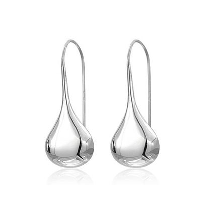 Picture of Intensity Tear Drop Hook Earrings Solid 925 Sterling Silver