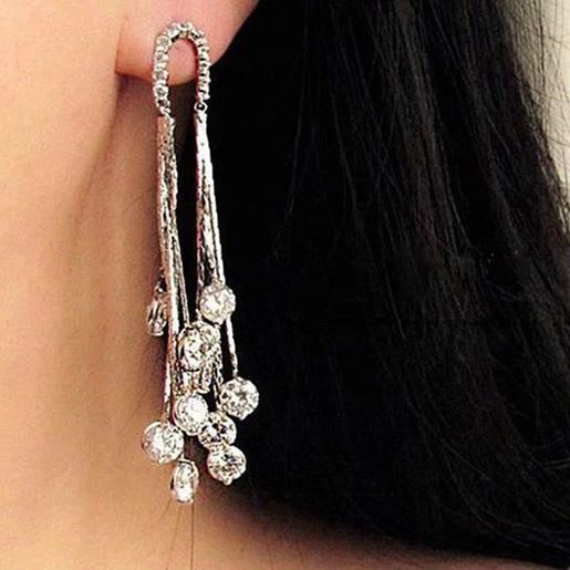 Picture of Raindrops Earrings Raining Diamond Crystals