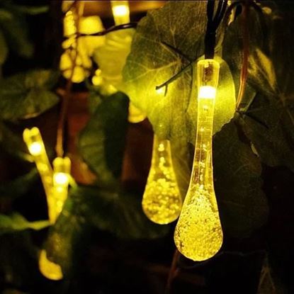 Picture of Dew Droplets 20 LED Solar Lights Falling Like Dew