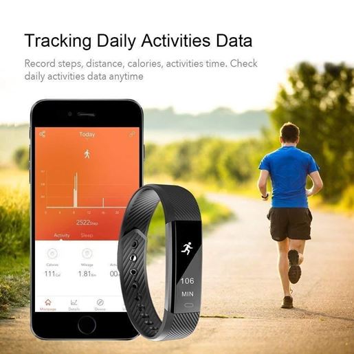 Picture of SmartFit Slim Activity Tracker And Monitor Smart Watch With FREE Extra Band