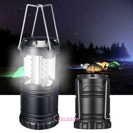 Picture of Ultra Bright Portable Collapsible 30 LEDs Hiking Camping Lantern Tent Light Lamp