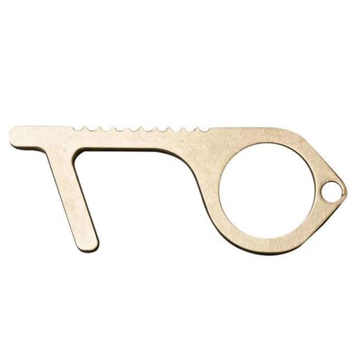 Picture of Safe Touch N Go Key Style Contact Less Assist Tool In Brass