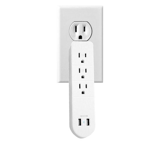 Picture of Versatile Multi Outlet AC Plus Fast USB Charger With Surge Protection