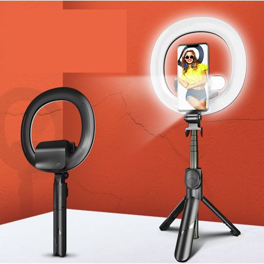 Picture of Self Video Portrait With Dual LED Bluetooth Light And Stand