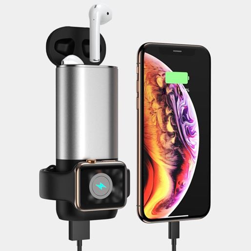 Picture of Porta 3 in 1 Wireless Charger For Apple Watch And Airpods Plus Phone