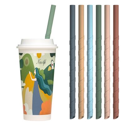 Picture of Eco Safe 8 In 1 Silicon Reusable Straws For HOT/COLD Drinks