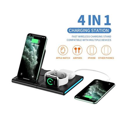 Picture of Magnetic Power Tiles 4 In 1 Wireless Charging Station