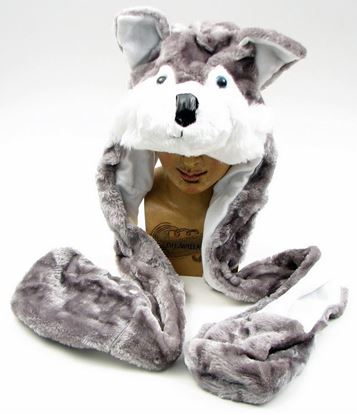 Picture of Large Husky Plush Hat