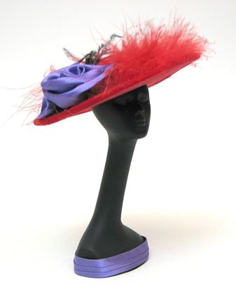 Picture of Red Hat Mannequin withHat Red feather