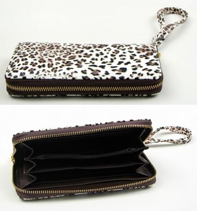 Picture of Brown Animal Print Zipper Wallet