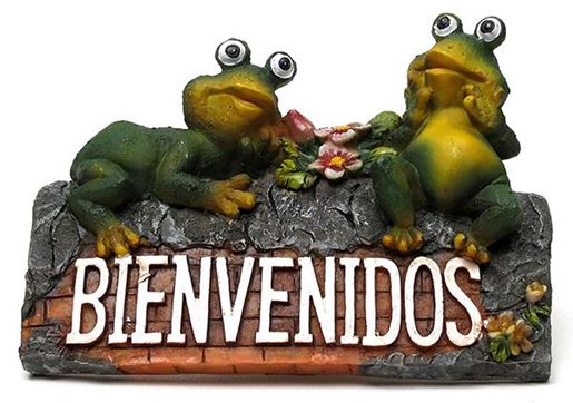 Picture of Bienvenidos Frog Plaque