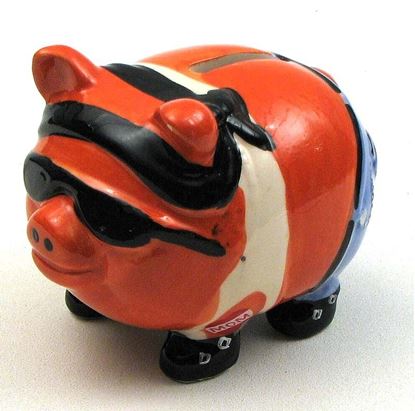 Picture of Pork Chop Biker Pig Bank