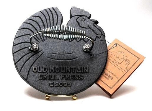 Picture of Old Mountain Cast Iron Rooster Grill Press