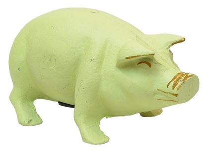 Picture of Cast Iron Large White Pig Bank