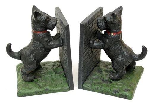 Picture of Cast Iron Scottie Standing Bookends