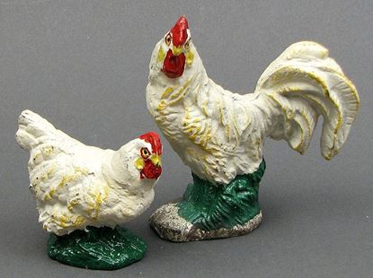 Picture of Rooster and Hen Set of 2