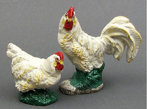 Picture of Rooster and Hen Set of 2