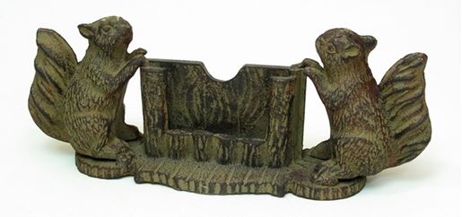 Picture of Cast Iron Squirrel Business Card Holder