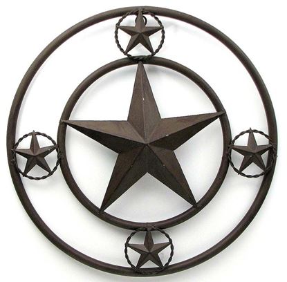 Image de 16" Brown Star With Stars On Edge AS IS