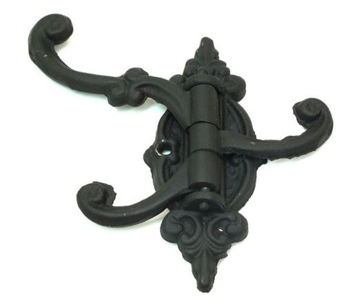 Picture of Cast Iron Swivel Hook Black Single