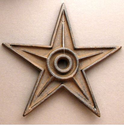 Picture of Cast Iron Star - Center Hole X-Large Set of 6