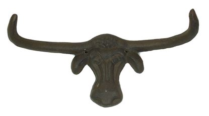 Picture of Cast Iron Longhorn Steer Wall Hook