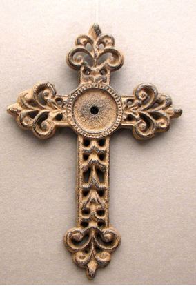 Picture of Medium Open Fleur De Lis Cross S / 2