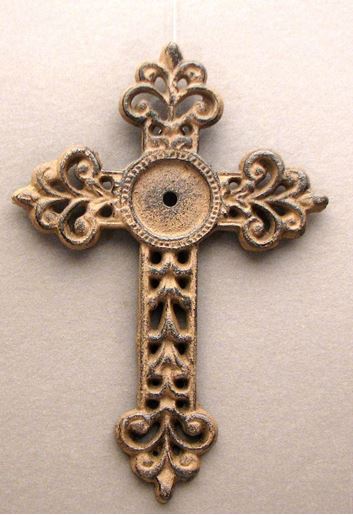 Picture of Medium Open Fleur De Lis Cross S / 2