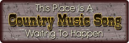 Picture of Country Music Song Sign