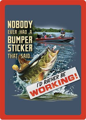 Picture of Fishin-Bumper Sticker Sign