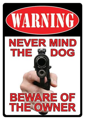 Picture of Tin Sign - Beware Of Owner