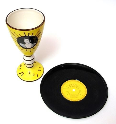 Picture of Elvis 1954 Goblet & Plate