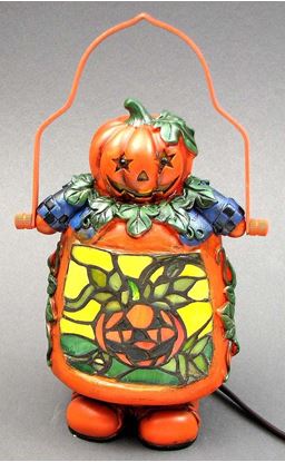 Picture of Jack O Lantern Mosaic Lamp