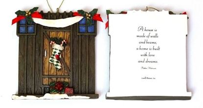 Picture of Roman Barn Door Ornament to Personalize