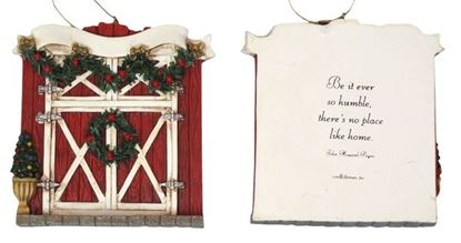 Picture of Roman Barn Door Ornament to Personalize