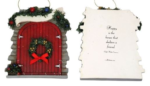 Picture of Roman Barn Door Ornament to Personalize