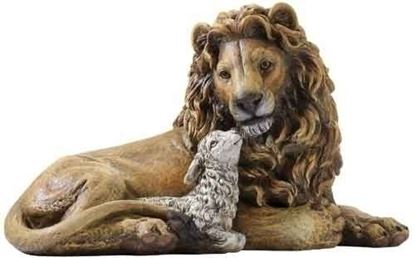 Image de 8" Lion & Lamb Figure