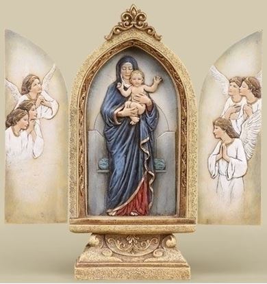 Foto de 9"H Madonna & Child Triptych