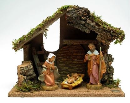 Picture of Fontanini Nativity 3pc with Starter Stable plus DVD