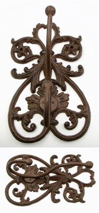 Picture of French Scroll Cast Iron Wall Double Hook