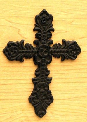 Picture of Fleur De Lis Cast Iron Cross