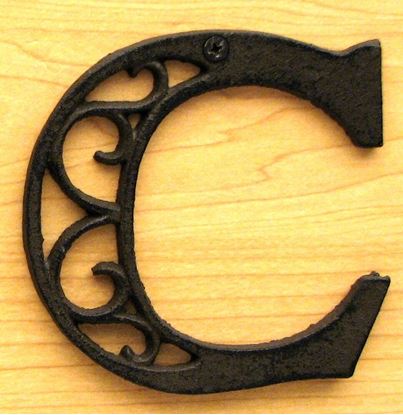 Picture of Cast Iron Letter C