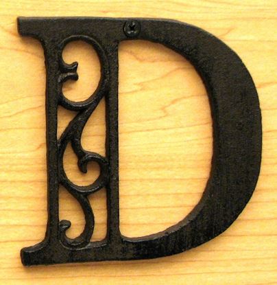 Picture of Cast Iron Letter D