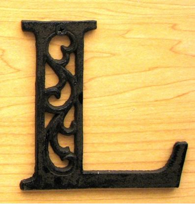 Picture of Cast Iron Letter L