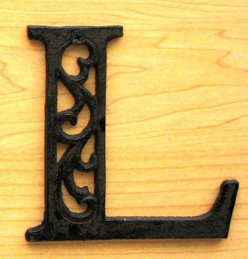 Picture of Cast Iron Letter L