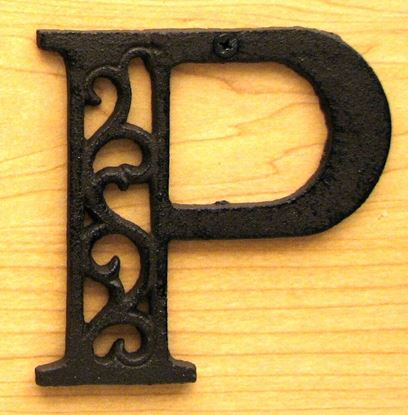 Picture of Cast Iron Letter P